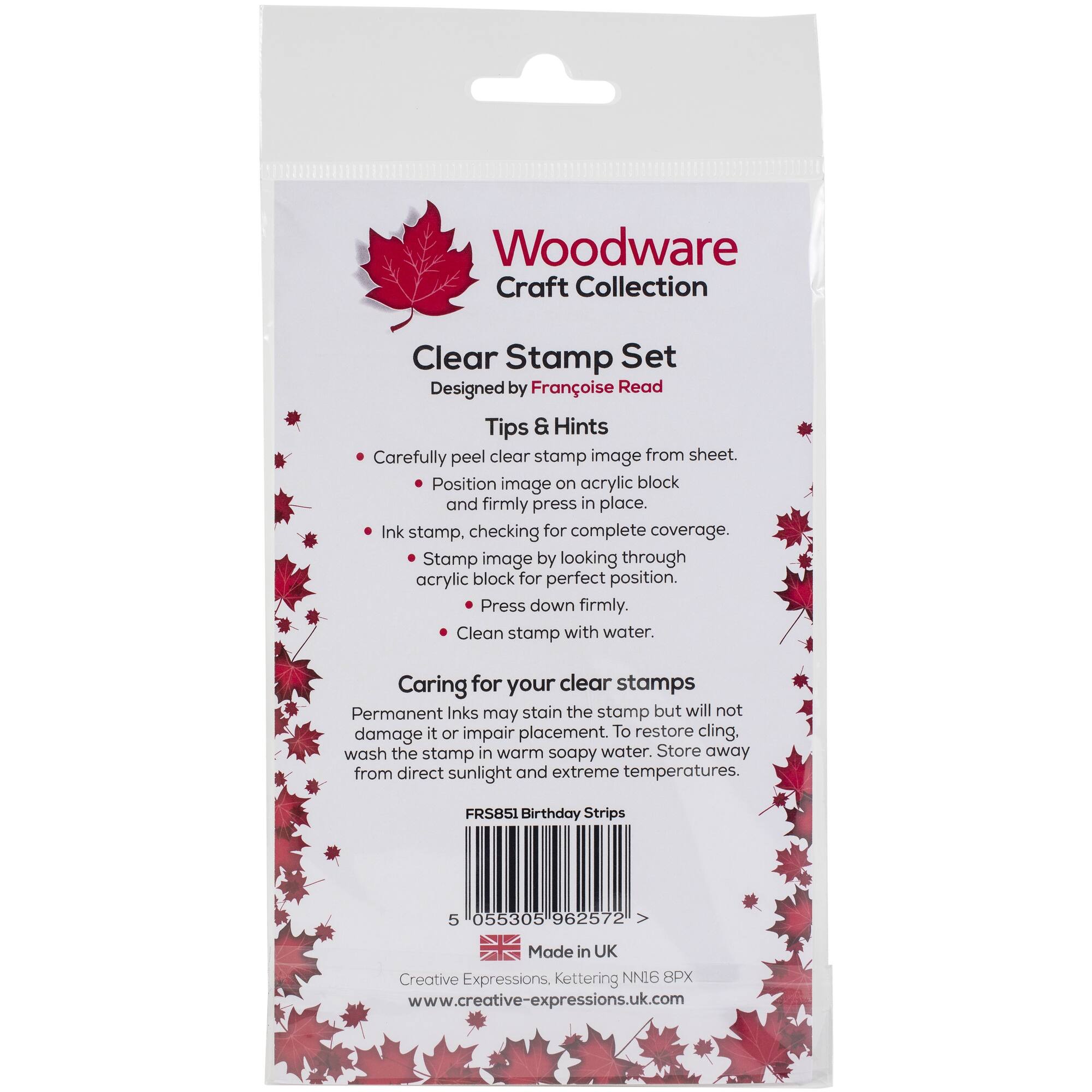 Woodware Birthday Surprise Clear Stamps